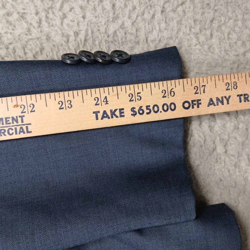 Joseph Abboud JOE Wool Blazer Men's 42L Blue Two Button Sport Coat‎
